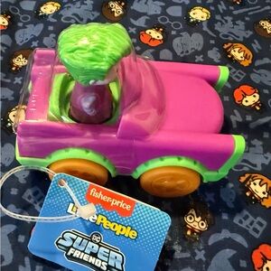 Fisher-Price Little People DC Super Friends Joker Car - Green and Purple